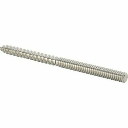 BSC PREFERRED 18-8 Stainless Steel Wood Screw Threaded Stud Number 10 Screw Size 10-24 Stud 3 Long, 10PK 90915A418